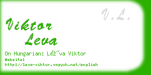 viktor leva business card